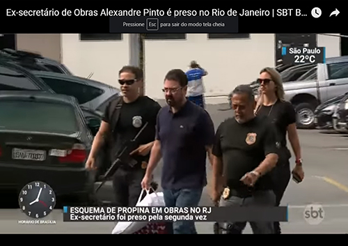 Ex secretário de Obras do Rio é condenado Reprodução de TV