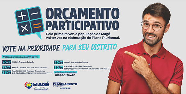 Foto: Banco de Imagens Votação popular do orçamento participativo de Magé começa segunda (26/7)