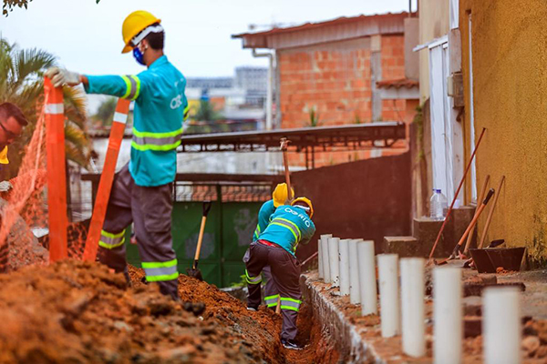 Foto: Banco de Imagens Águas do Rio realiza implantação de rede para melhorar o abastecimento em Belford Roxo