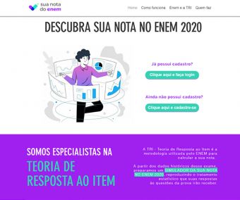 Plataforma simula a nota da prova do Enen