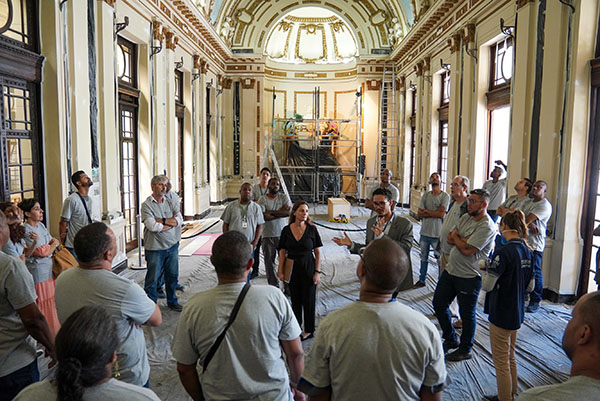 Foto: Banco de Imagens Servidores da Alerj participam de oficina de restauração do Palácio Tiradentes