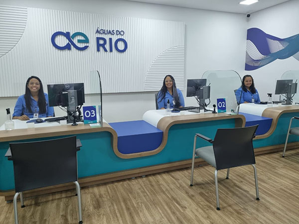 Foto: Banco de Imagens Nova loja comercial da Águas do Rio no Shopping Nova Belford