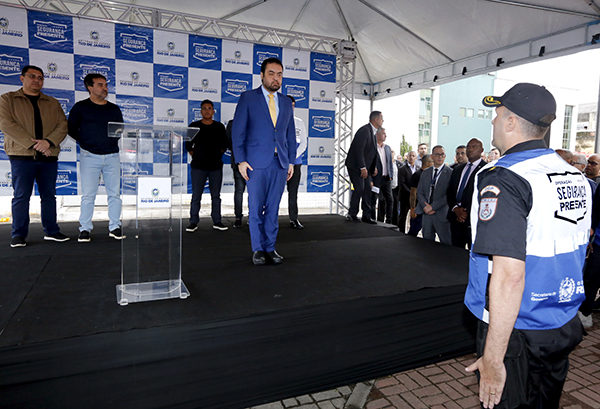Foto: Banco de Imagens Cláudio Castro inaugura base do Segurança Presente em Mesquita
