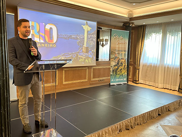 Vice-governador promove atrações turísticas do Estado do Rio de Janeiro na Itália