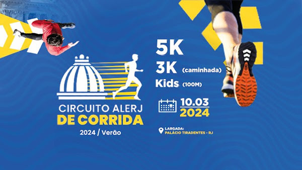 Foto: Banco de Imagens Alerj realiza pela primeira vez corrida de rua para incentivar a prática de exercícios e uma vida saudável