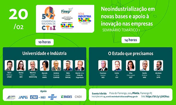 Foto: Banco de Imagens Seminários sobre Neoindustrialização organizados pela Finep seguem para o seu 6º encontro