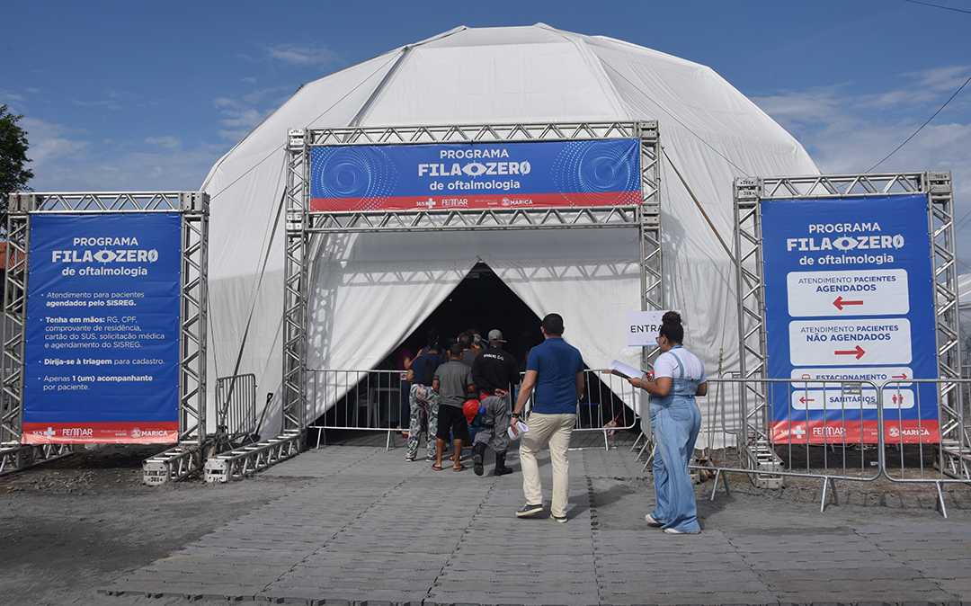 Cerca de mil pessoas foram atendidas no primeiro dia do Programa “Fila Zero” de oftalmologia