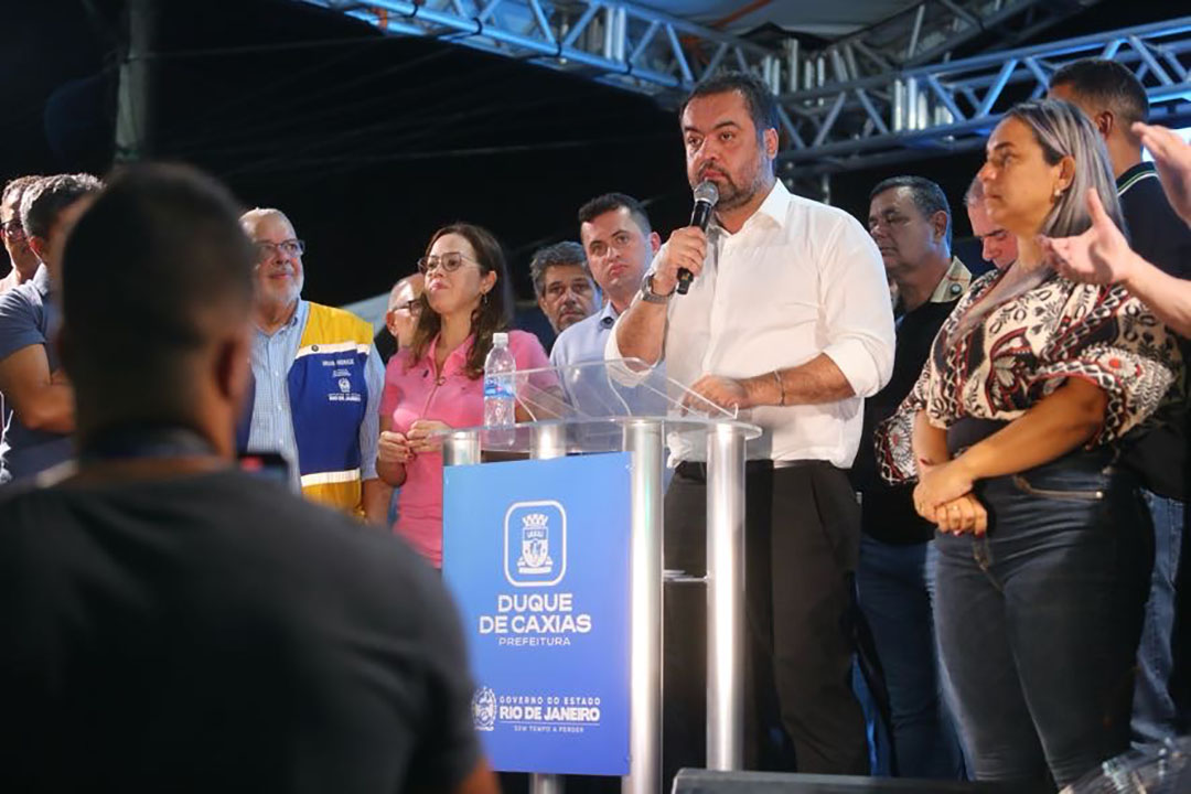 Foto: Divulgação/GOVRJ Cláudio Castro inaugura Ponte do Pilar, em Duque de Caxias