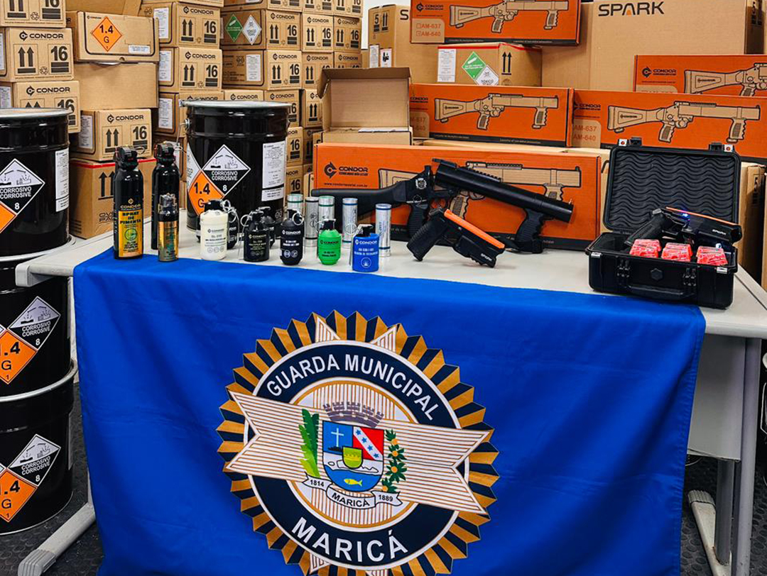 Foto: Divulgação/Maricá Maricá investe em segurança pública com equipamentos não letais para a Guarda Municipal